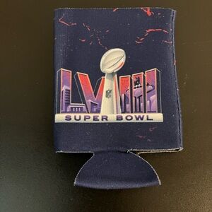 Superbowl LVIII Las Vegas Bud Light koozie cold blue NEW